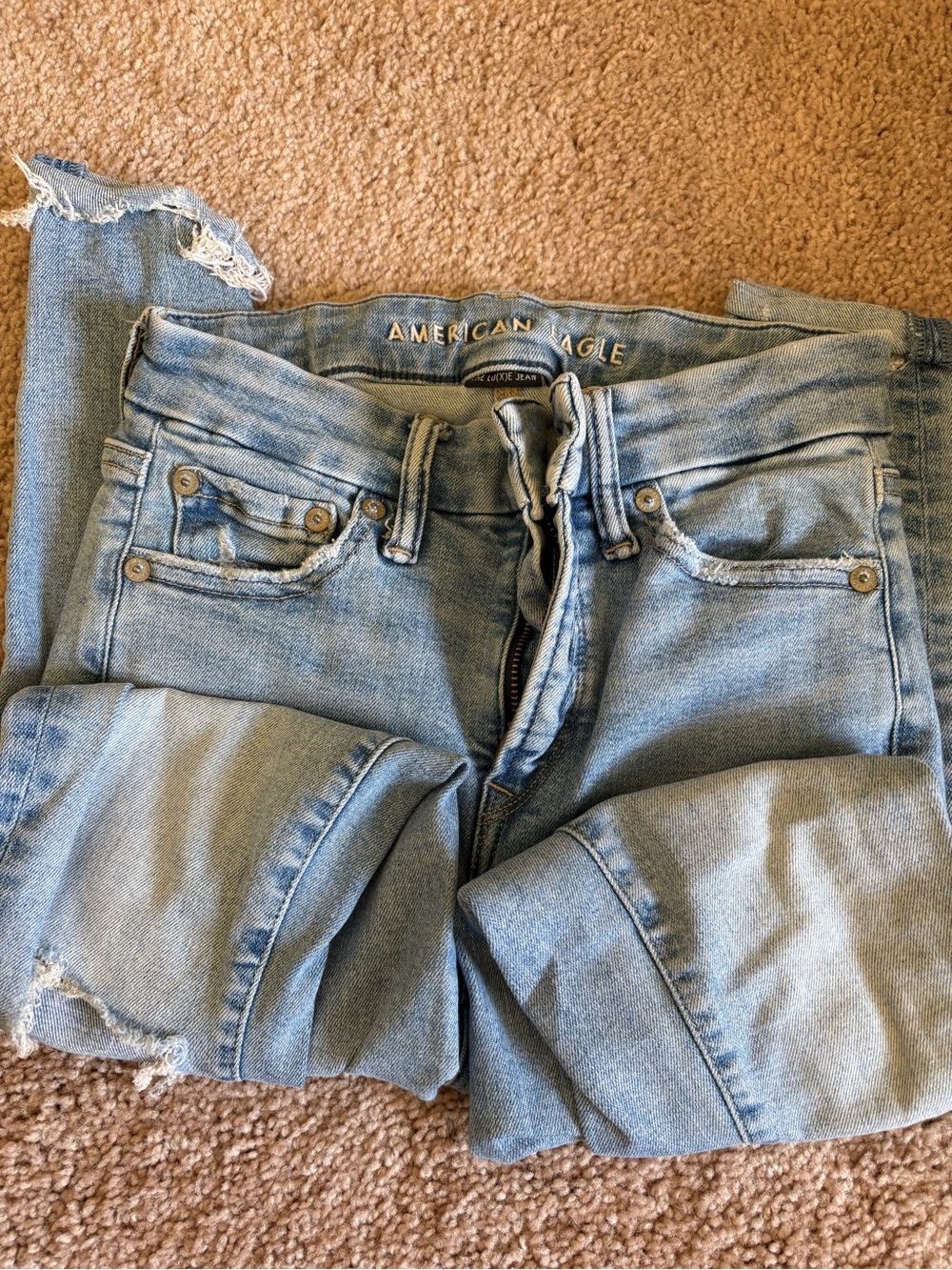 American Eagle Outfitters Light Blue Boyfriend Jeans